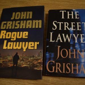 John Grisham 2 pack hard cover books/novel: "Rouge Lawyer" & "The Street Lawyer"